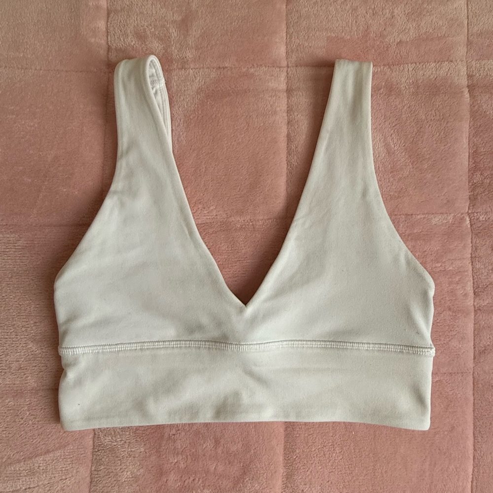 Lululemon Athletica Cream V-Neck Bralette